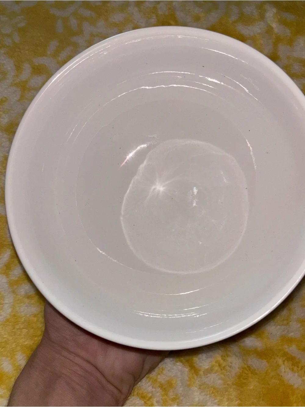 Textured White Porcelain Cereal Bowl NWOT